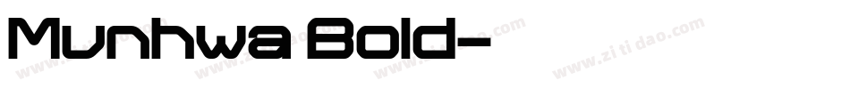 Munhwa Bold字体转换